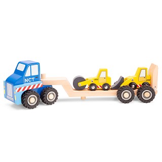 New Classic Toys - Autotransporter met 2 bouwvoertuigen